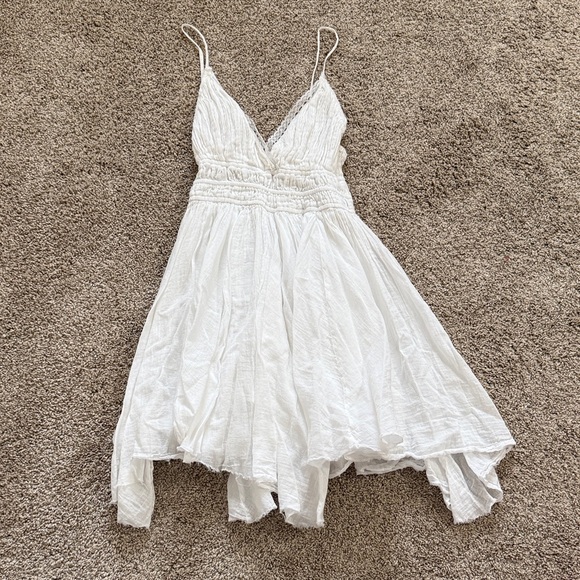 Fp One Dresses & Skirts - Free People White Spaghetti Strap Dress